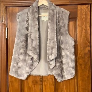 Jack Gray Faux Fur Vest